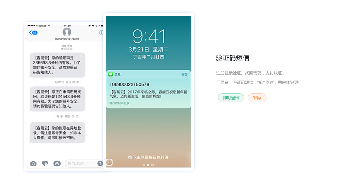 验证码短信